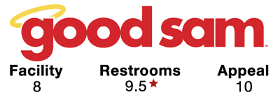 Good Sam Rated: Facility - 8, Restrooms - 9.5*, Appeal - 10