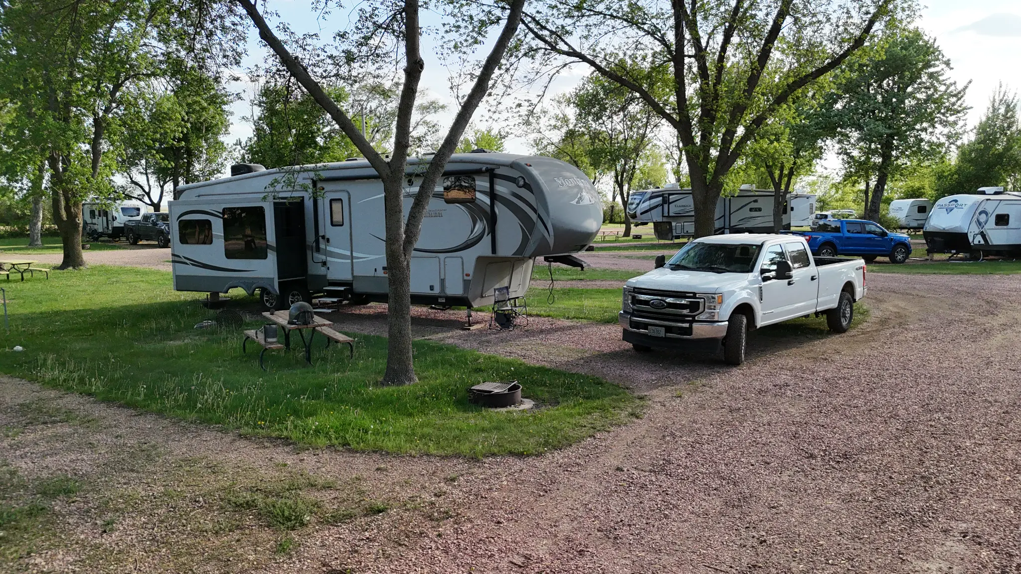 Campsite row